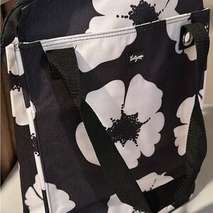 Thirty-one Black and White Floral Tote